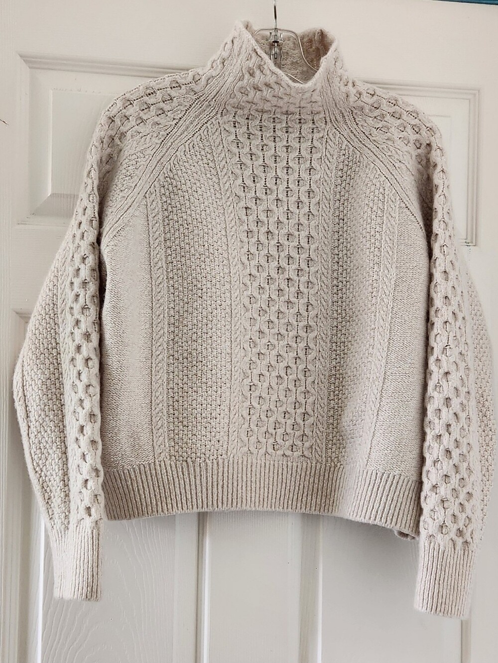 Vince Mixed Cable Wool & Cashmere Blend Sweater